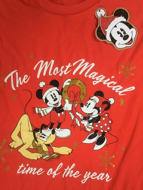 Disney Mickey / Minnie kerst-T-shirt - Maat S maar zie mijn maten nieuw cadeau-idee – photo 2